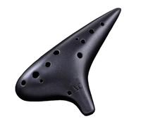 ocarina para principiantes Tinta mate ocarina negra 12 agujeros para principiantes entrada alto C clave cerámica profesional xun