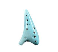 ocarina para principiantes Tutorial para principiantes sobre la producción cerámica de ocarina estilo verde agrietado 12 agujeros alto C