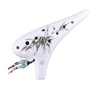 ocarina para principiantes Versión de alto rendimiento ahumada con un conjunto completo de accesorios Flauta de alto rendimiento de calidad Ocarina de 12 orificios alto C(Style 4)