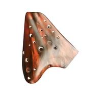 ocarina para principiantes Vintage Triple cerámica Ocarina Alto C llave 3 tubos Ocarina ahumada Flauta musical profesional
