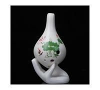 Ocarina Plástica De 6 Agujeros Ocarina Alto ToneC Con Cuerda Colgante Para Principiantes(White 4)