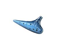 Ocarina Principiantes Ocarina Azul De Arcilla Caolín 12 Hoyos Tocando En Clave Alto C
