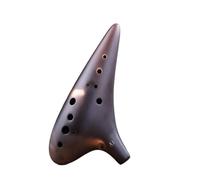 ocarina principiantes Ocarina Cerámica Ocarina Instrumento Musical Flautas Soprano Transversales Profesionales 12 Agujeros (Color : 3/4)