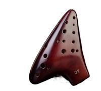 Ocarina Profesional Alto C AC De Amplio Rango De Interpretación Con Tubo Doble Y Material Didáctico(3/4)
