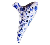 Ocarina profesional de cerámica de 12 agujeros, amplia gama de octavas, instrumento de viento fácil de aprender para bandas escolares e intérpretes o ejecutantes, instrumento musical de ocarina de