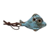 Ocarina profesional de cerámica suave de 6 agujeros, instrumento musical para educación musical y cerámica esmaltada agrietada al aire libre