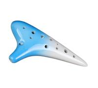 Ocarina profesional Instrumento Musical Folclórico Profesional Para Principiantes Producción De Cerámica Sintonizada SC Ocarina De 12 Agujeros Agudos(Blue)