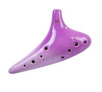 Ocarina profesional Ocarina 12 Hoyos Alto C AC Guía Para Principiantes Rendimiento Profesional De 12 Hoyos Con Bolsa De Cuero(Purple)