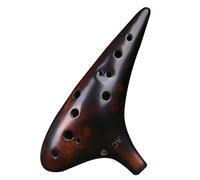 Ocarina profesional Ocarina Ocarina De Tono Medio AC De 12 Hoyos Para Principiantes, Laca Ahumada, Rendimiento Profesional De Doce Hoyos