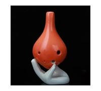 Ocarina profesional Ocarina Plástica De 6 Agujeros Ocarina Alto ToneC Con Cuerda Colgante Para Principiantes(Orange)