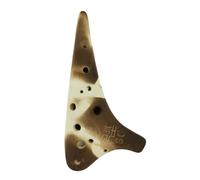 Ocarina Soprano De Soldadura Ahumada De 12 Agujeros, Ocarina De Tono C Para Enseñanza Principiante, Ocarina De Calidad De Sonido De 12 Agujeros Con Bolsa (Color : 01)