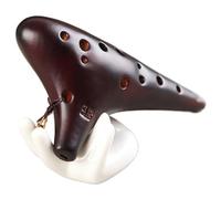 Ocarina Soprano De Soldadura Con Arroz De 12 Agujeros, Tono F, Enseñanza Para Principiantes, Ocarina Suave, Calidad De Sonido De 12 Agujeros (Color : Brown)