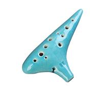 Ocarina Soprano De Soldadura Con Arroz De 12 Agujeros, Tono F, Enseñanza Para Principiantes, Ocarina Suave, Calidad De Sonido De 12 Agujeros (Color : Blue)