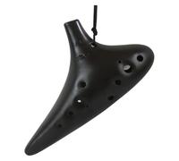 Ocarinas Flauta ardiente de cerámica ahumada ocarina alto CF de 12 agujeros, ideal for adultos principiantes y profesionales que tocan instrumentos de ocarina Clásico