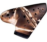 Ocarinas, Interpretación profesional de 3 tubos Alto C (AC) Ocarina de arcilla cocida a alta temperatura, instrumento de viento tipo submarino retro de puesta en escena, decoraciones de regalo únicas