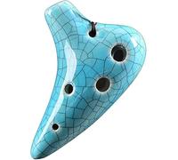 Ocarinas, Mini ocarina de arcilla de 6 agujeros con tono súper alto F (SSF), creativo instrumento de viento agrietado en forma de submarino, exquisitas decoraciones colgantes, regalos for niñas/niños(