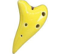 Ocarinas, Mini ocarina de terracota esmaltada en color C (SC) de 6 agujeros, los estudiantes aprenden a practicar instrumentos de viento submarinos creativos, adornos de arte(6)