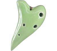 Ocarinas, Mini ocarina de terracota esmaltada en color C (SC) de 6 agujeros, los estudiantes aprenden a practicar instrumentos de viento submarinos creativos, adornos de arte(3)
