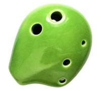 ocarinas Mini Ocarina Soprano C de cerámica portátil de 6 agujeros, instrumento de juego for niños, estudiantes, principiantes, regalo de cumpleaños Colecciona (Color : Blu)