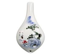 Ocarinas Ocarina 6 agujeros Alto C patrón pintado a mano con cordón Ocarina instrumento musical adecuado for estudiantes de música principiantes Clásico