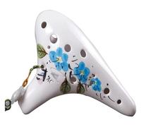 ocarinas Ocarina Ac Tune de tono medio de 12 orificios con cordón Ocarina es adecuada for principiantes for tocar instrumentos musicales Decoración hogareña