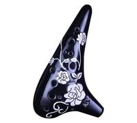 Ocarinas Ocarina Alto Ac Smoky Pastoral Style Ocarina de 12 hoyos es adecuada for estudiantes y adultos for principiantes Gente(Noir)
