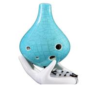 Ocarinas Ocarina Alto C de 6 agujeros, instrumento Musical de Ocarina de entrada académica for estudiantes adultos, regalo escolar de cumpleaños creativo for niños SND Clásico(Blu)