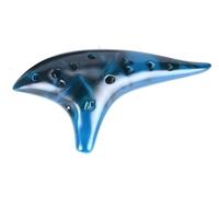 Ocarinas Ocarina Alto C de cerámica de 12 agujeros, instrumento de juego de Ocarina ahumada, adecuado for adultos principiantes, instrumento popular Clásico