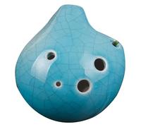 Ocarinas Ocarina blanca agrietada de 6 agujeros instrumento musical portátil de tono medio C Ocarina adecuado for principiantes, estudiantes y niños Gente(Blanc)