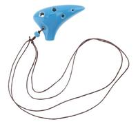 Ocarinas Ocarina Cerámica 6 Agujeros Mini Ocarina Alto Tono C Ocarina Cerámica Flauta Instrumento Hecho A Mano Ocarina Regalo Creativo Gente(Blu)