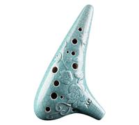 ocarinas Ocarina clásica Instrumento de juego Alto Ac Ocarina de 12 hoyos Adecuado for estudiantes y adultos for tocar regalos Decoración hogareña(Green)