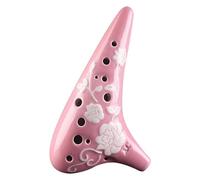 Ocarinas Ocarina clásica Instrumento de juego Alto Ac Ocarina de 12 hoyos Adecuado for estudiantes y adultos for tocar regalos Clásico(Pink)