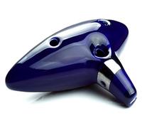 ocarinas Ocarina de 12 agujeros clásica azul brillante esmalte tono medio C Ocarina instrumento musical for principiantes profesionales regalo de cumpleaños Colecciona