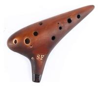 Ocarinas Ocarina de 12 agujeros, Ocarina marrón ahumada, entrada for principiantes, estudiante, Ocarina, instrumento Musical, regalo de cumpleaños creativo Clásico