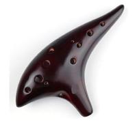 Ocarinas Ocarina de 12 hoyos de tono medio C Ocarina instrumento for tocar adecuado for principiantes for enseñar a tocar a los músicos Clásico(Brown)