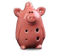 Ocarinas Ocarina de 6 agujeros, Mini Ocarina creativa con forma de cerdo for principiantes, regalo escolar de Navidad y cumpleaños for niños Clásico(Red)