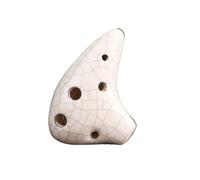 Ocarinas Ocarina de 6 agujeros tono D-Tone música profesional Ocarina instrumento musical nacional adecuado for adultos principiantes Clásico(Blanc)