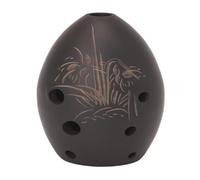 Ocarinas Ocarina de 8 agujeros, instrumento musical profesional de cerámica de arcilla negra, Ocarina for niños, adultos, estudiantes y principiantes, regalos de cumpleaños Clásico
