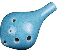 Ocarinas, Ocarina de arcilla agrietada de 6 agujeros Alto C (AC), principiante for aprender instrumentos de viento creativos en forma de botella, regalos for niños, cordón + materiales didácticos