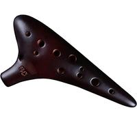 Ocarinas, Ocarina de arcilla clásica ahumada de 12 agujeros de paso alto C (SC), decoraciones creativas de instrumentos musicales en forma de submarino, bolsa de tela + cordón + protector de boquilla