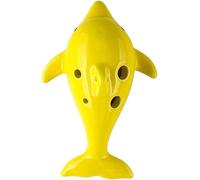 Ocarinas, Ocarina de cerámica con forma de delfín de dibujos animados creativos 6 agujeros Alto C (AC), los estudiantes de primaria aprenden a practicar instrumentos de flauta, regalos for niños peque