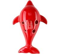 Ocarinas, Ocarina de cerámica con forma de delfín de dibujos animados creativos 6 agujeros Alto C (AC), los estudiantes de primaria aprenden a practicar instrumentos de flauta, regalos for niños peque