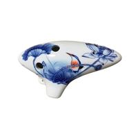 Ocarinas Ocarina de porcelana azul y blanca Ac de tono medio de 6 orificios for que los estudiantes principiantes toquen un instrumento musical conveniente Clásico