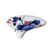 Ocarinas Ocarina de porcelana azul y blanca Ac de tono medio de 6 orificios for que los estudiantes principiantes toquen un instrumento musical conveniente Clásico