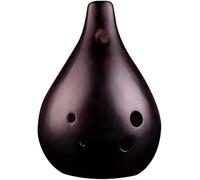 Ocarinas, Ocarina de terracota de un solo tubo ahumado natural de 6 orificios for principiantes for practicar, instrumentos de viento profesionales creativos en forma de gota, 6 tonalidades for elegir