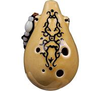 Ocarinas, Ocarina de terracota esmaltada en relieve de 6 agujeros Alto C (AC), principiantes creativos en forma de calabaza for practicar instrumentos de flauta, regalo de decoración exquisita