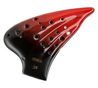 Ocarinas Ocarina de tres tubos Alto C clave de rendimiento profesional instrumento nacional Ocarina for amantes de la música Gente(Red)