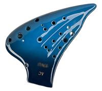 Ocarinas Ocarina de tres tubos Alto C clave de rendimiento profesional instrumento nacional Ocarina for amantes de la música Gente(Blu)