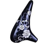 Ocarinas, Ocarina en forma de submarino con relieve de rosa idílica, instrumento de flauta alto C de 12 agujeros for principiantes, ilustraciones, bolsa de tela + bastoncillo de limpieza + protector d