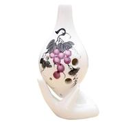 Ocarinas Ocarina Instrumento musical de 6 agujeros Ocarina hecha a mano Alto C Nivel AC Patrón de flores Ocarina Adecuado for principiantes y adultos Clásico